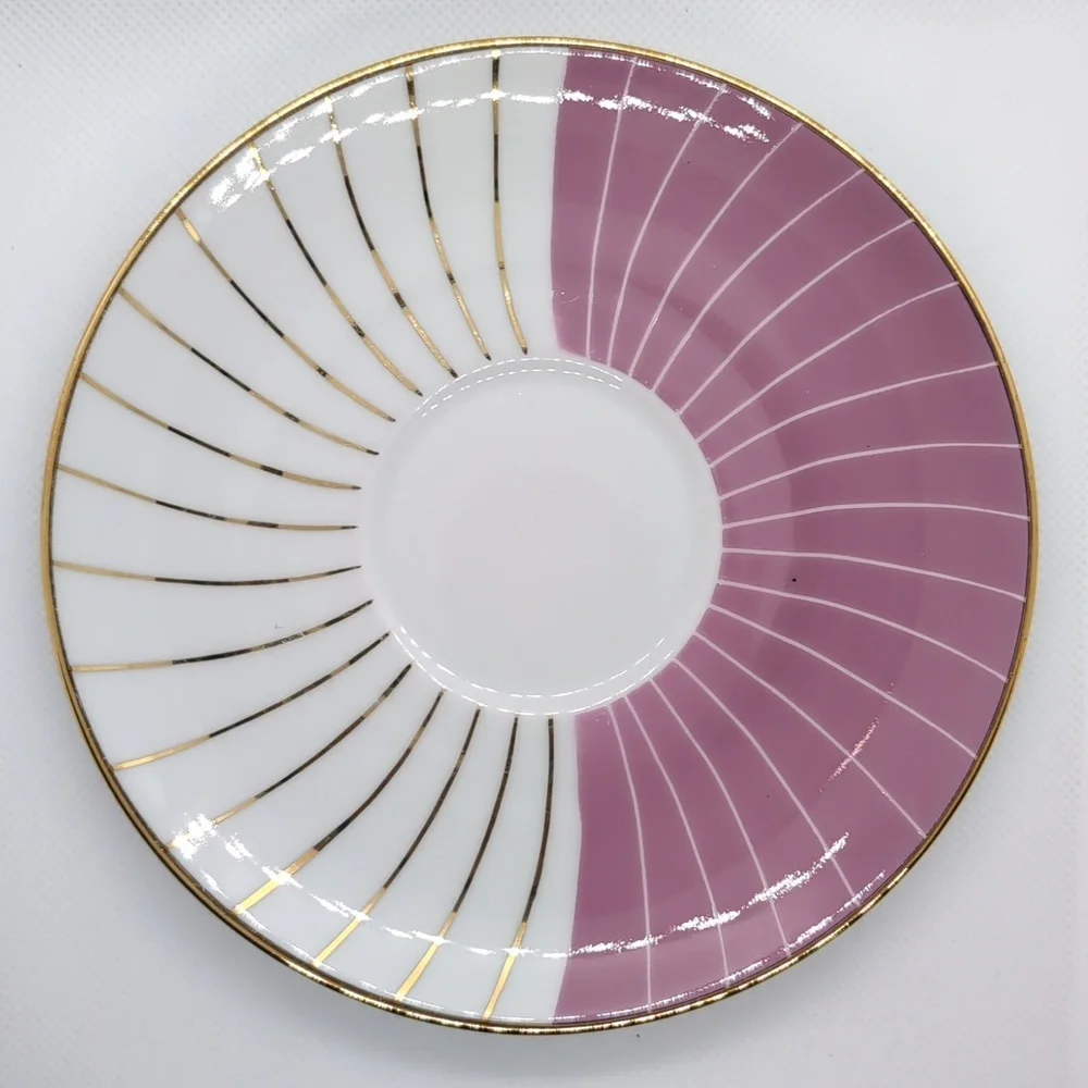 Art Deco Pink and Gold Tea Set - Picture 7 of 7